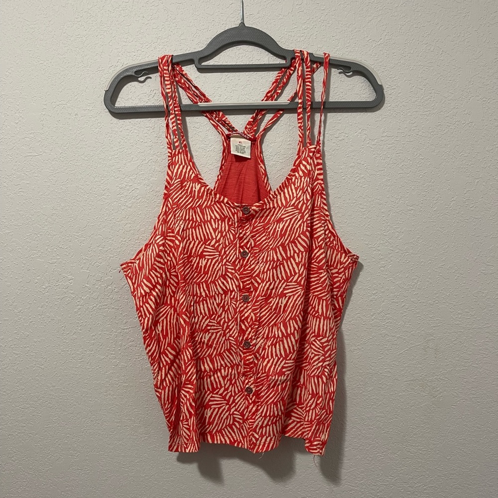 🐙coral tank top